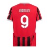 AC Milan Giroud 9 Hjemme 2024-25 - Barn Draktsett